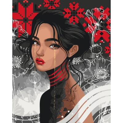 Картина за номерами ART Craft Чорнобрива 40х50 см 10094-AC
