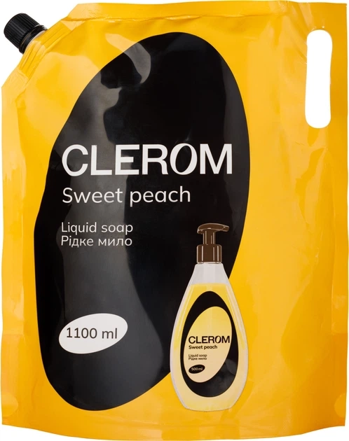 Мило рідке Clerom Cattleya Sweet peach 1,1л дой-пак 20272
