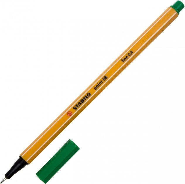 Файнлайнер Stabilo 88 green  зелений 37