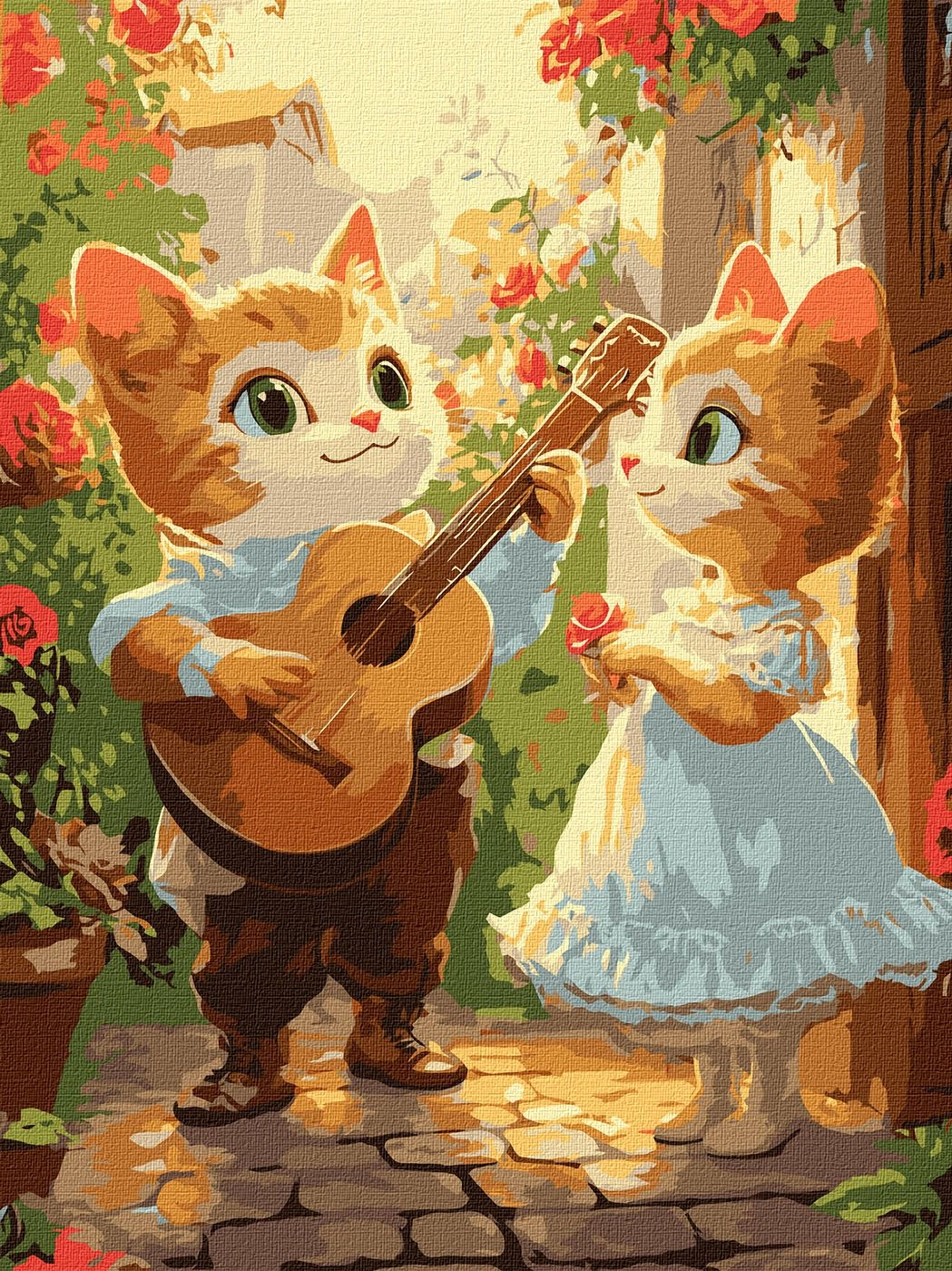 Картини за номерами Ідейка Котячі романси 30х40см 6746