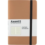 Книга записна Axcent Partner Soft 125х195 96 аркушів клітинка золота 8206-35-A