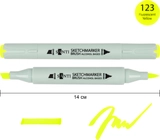 Маркер спиртовий Santi Brush SA-123 флуоресцентний жовтий 390922