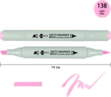 Маркер спиртовий Santi Brush SA-138 світло-рожевий 390899