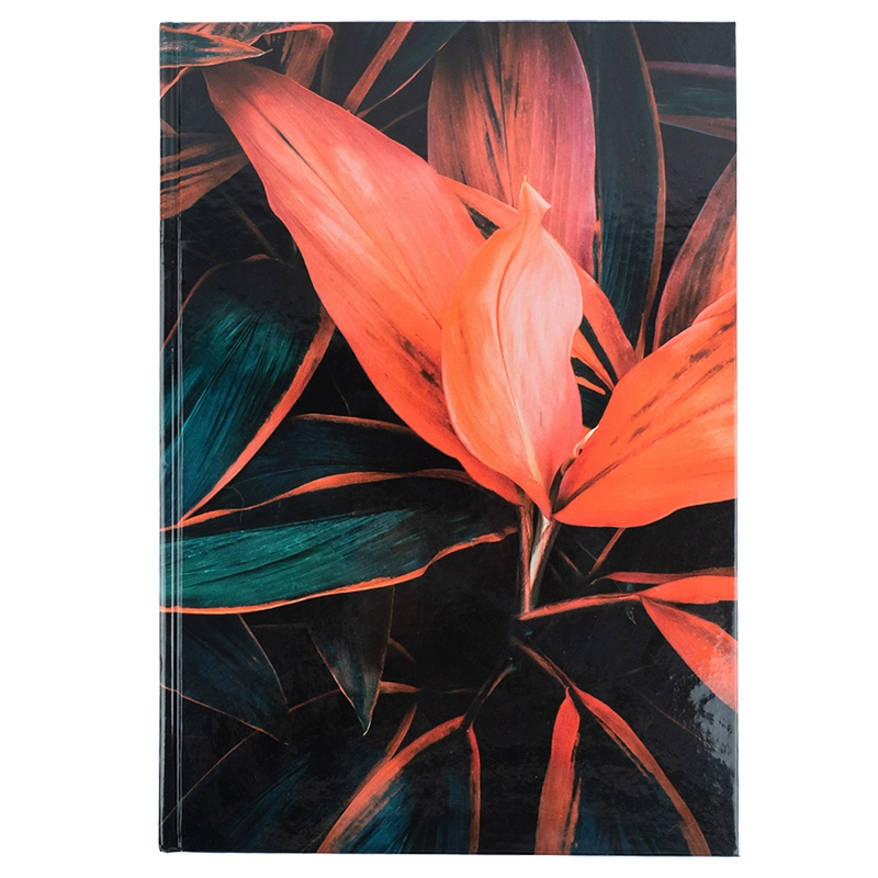 Книга записна А4 192арк кліт Flora поморанчева