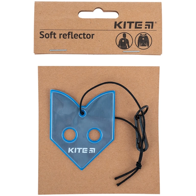 Мяка світловідбиваюча підвіска фігурна блакитна KITE K23-111-1