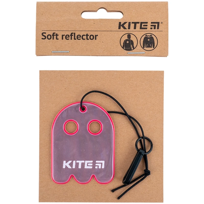 Мяка світловідбиваюча підвіска фігурна рожева KITE K23-111-2