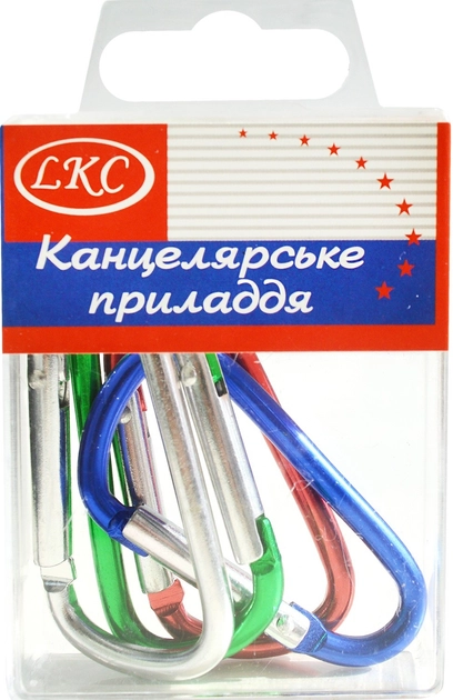 Замок-карабін 4шт сталь 1054 Замок-карабін 4шт сталь 1054