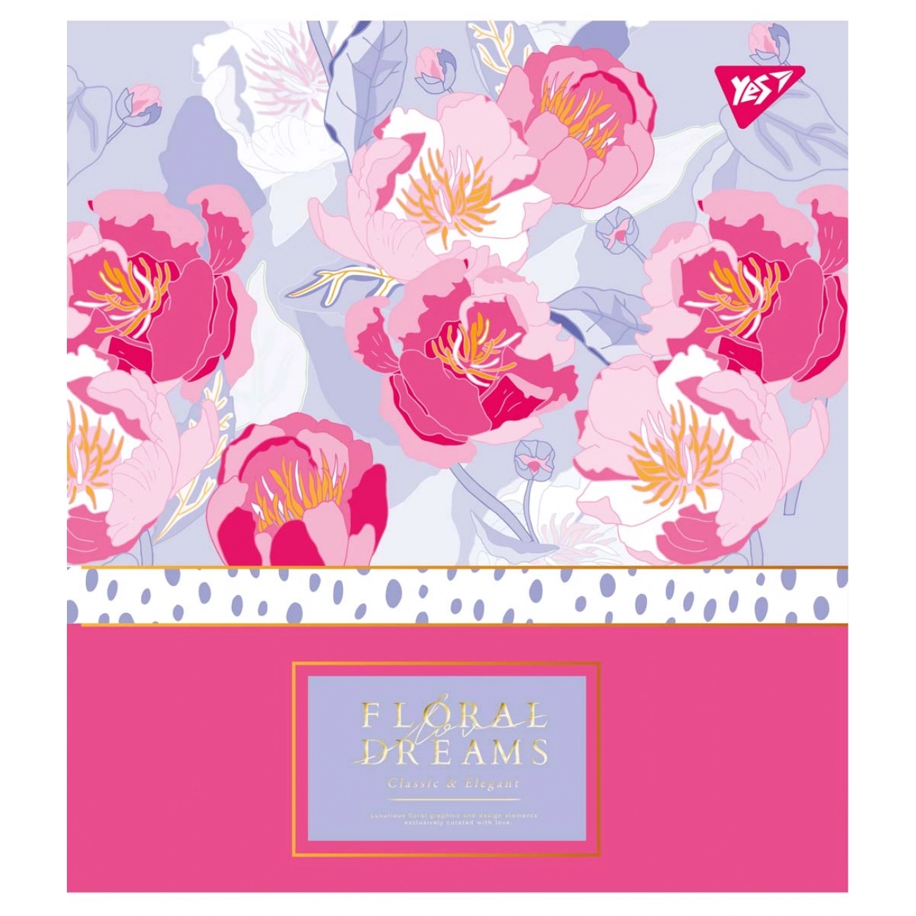 Зошит 48 аркушів клітинка YES Floral dreams 765271