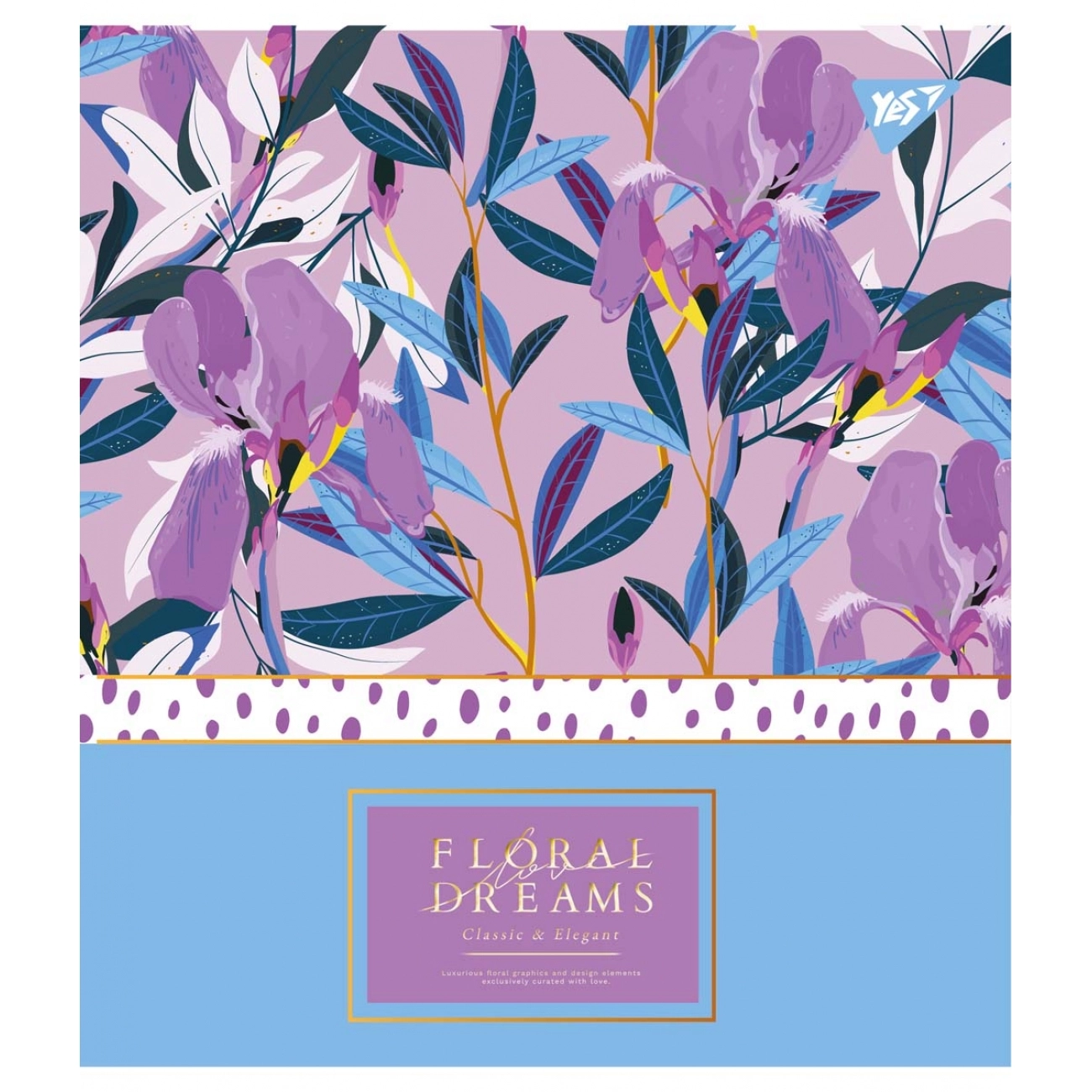 Зошит 48 аркушів клітинка YES Floral dreams 765271