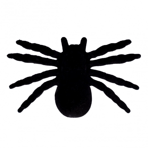 Набір пласт павуків Yes Fun Хелловін 12х7 см 4 шт оксамит чорні