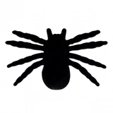 Набір пласт павуків Yes Fun Хелловін 12х7 см 4 шт оксамит чорні