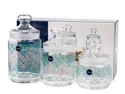 Набір банок LUMINARC Hedgery Turquoise 500мл/750мл/1л Q9982