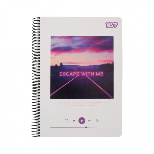 Блокнот на пружині А5 Yes 80 аркушів Escape with me 152305 Блокнот на пружині А5 Yes 80 аркушів Escape with me 152305
