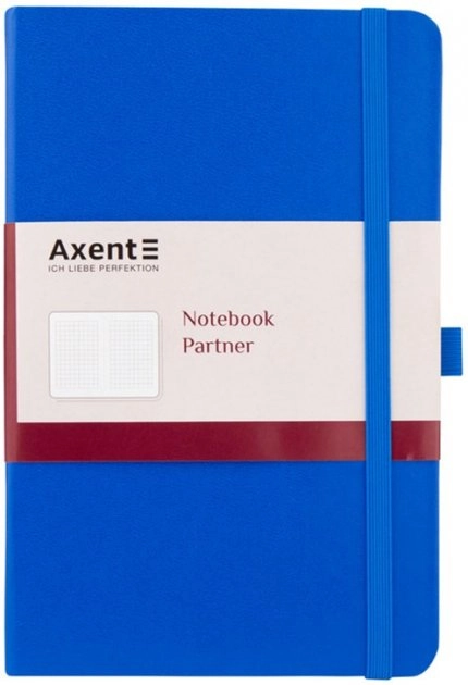 Книга записна Partner, 125*195, 96арк, кліт, блакитна 8201-07-a