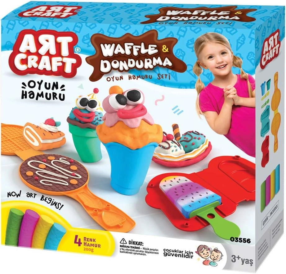 Набір для творчості з тіста Солодощі Art Craft 200 г 220*220*60 мм Dede