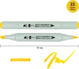 Маркер спиртовий Santi Brush SA-35 лимонно-жовтий 390920