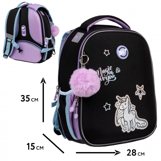 Рюкзак каркасний YES H-100 Magic Rainbow Unicorn 559546 559546
