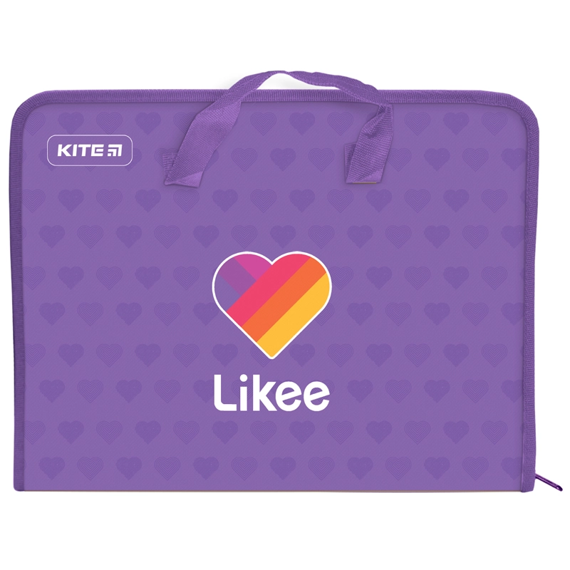 Папка портфель на блискавці 1 відділення KITE A4 LK22-202