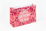 Пакет подарунковий WonderPack 30х160х80мм Happy birthday to you ПР002-о11