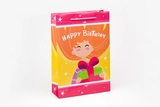 Пакет подарунковий WonderPack 230х330х80мм Happy birthday ПР003-о10