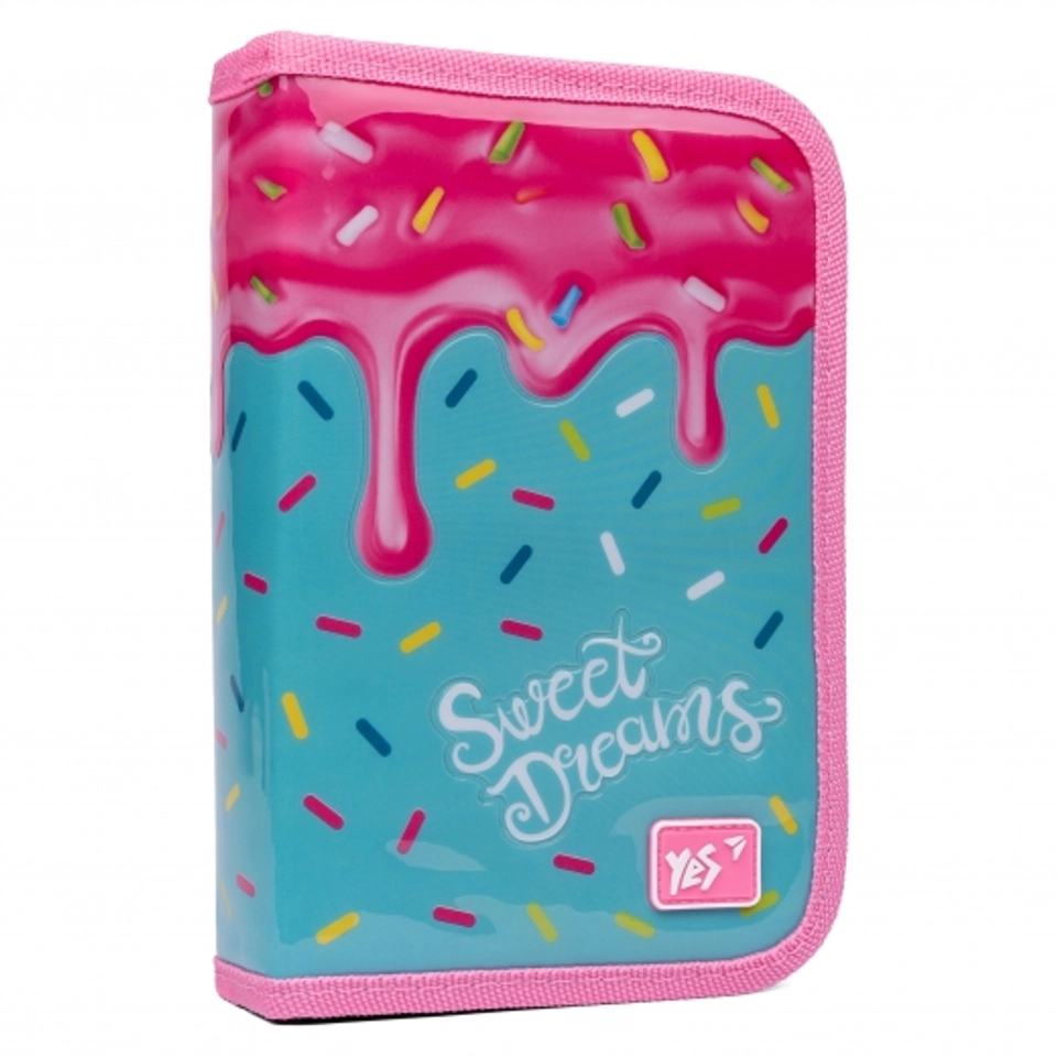 Пенал твердий YES одинарний без клапана HP-02 Sweet cream — 