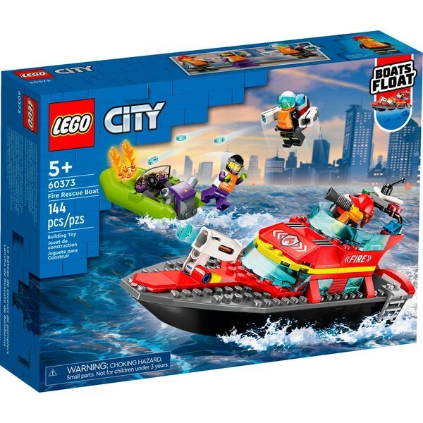 Конструктор Lego City Човен пожежної бригади 60373