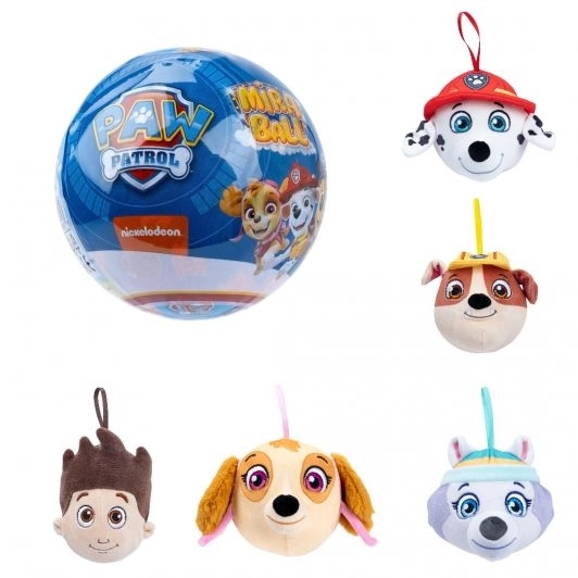 М`яка іграшка-сюрприз у кулі, з аксесуарами, MIRABALL PAW PATROL, в асорт.28 шт.