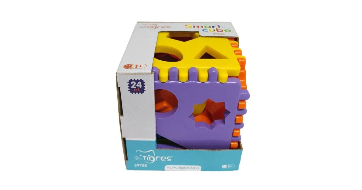 Іграшка-сортер Smart cube 24 ел. в коробці, Tigres