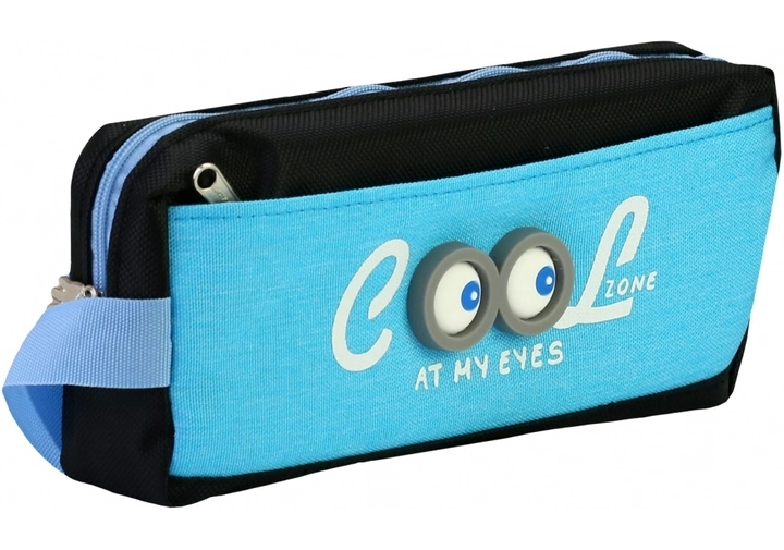 Пенал на 2 відділення C-6402-blue — Пенали та сумки