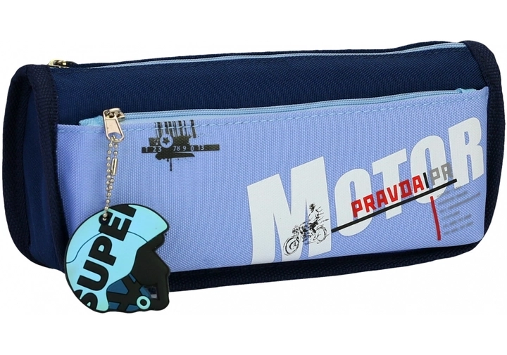 Пенал на 2 відділення з  брелоком CF6906-blue