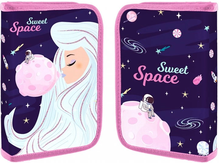 Пенал твердий YES одинарний з двома клапанами HP-04 Space Girl 533125