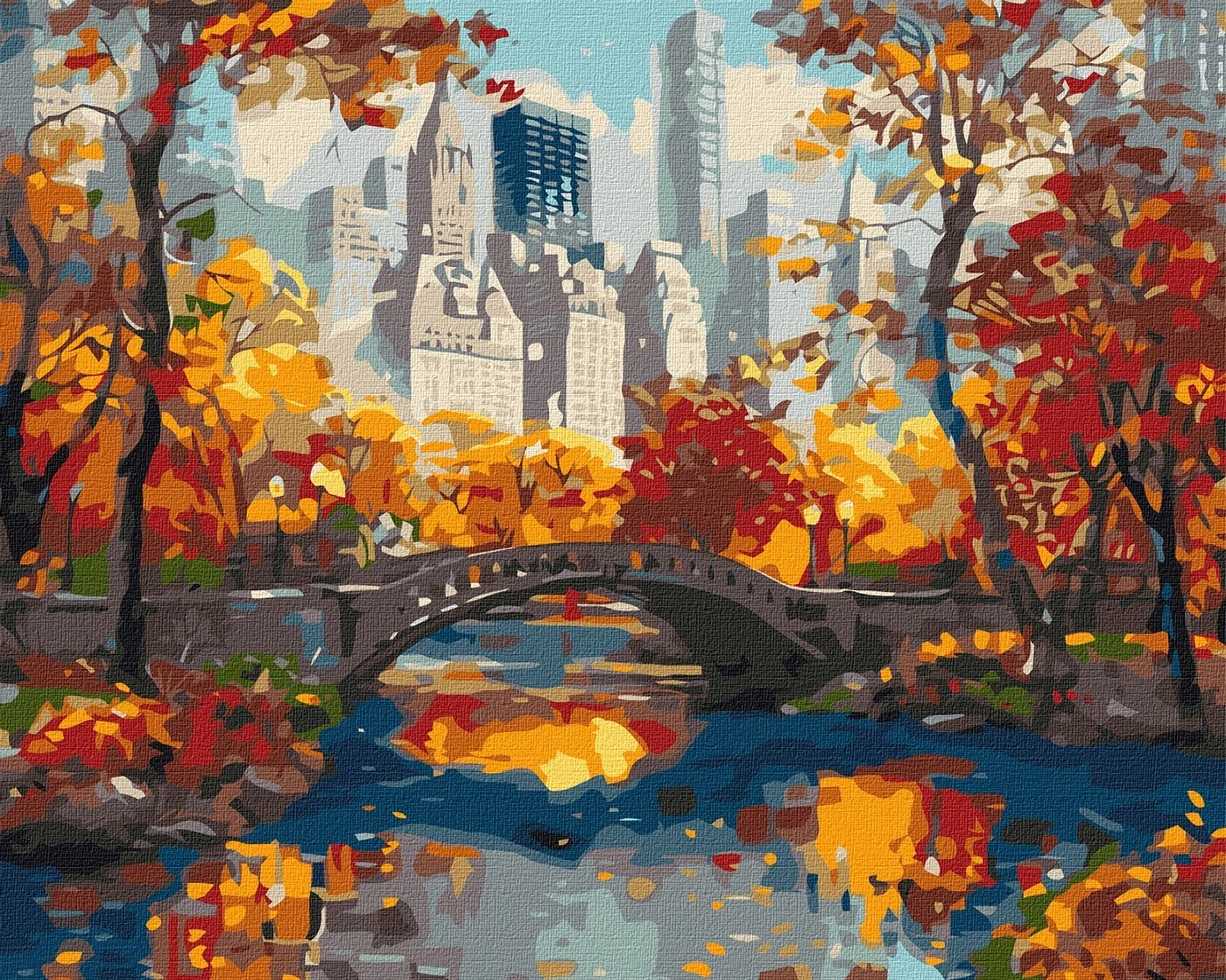 Картини за номерами Ідейка   Золотий парк 40х50см 3656