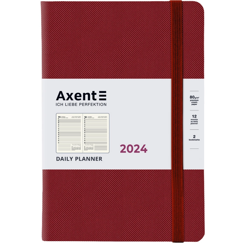 Щоденник Axent 2024 Partner Soft Diamond бордо 8818-24-05-A