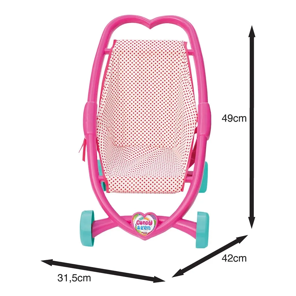 Коляска сердечко Candy&Ken 375*615*100 мм Dede