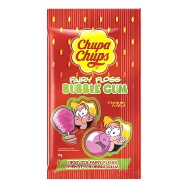 Жувальна гумка Perfetti Chupa Chups Fairy Floss Strawberry 11 г 6100817