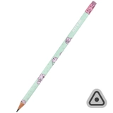 Олівець чорнографітний Kite з гумкою тригранний Feel Good K25-046-2