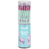 Олівець чорнографітний Kite з гумкою тригранний Feel Good K25-046-2
