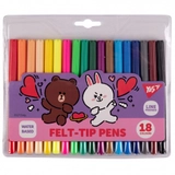 Фломастери Yes 18 кольорів Line Friends 650551