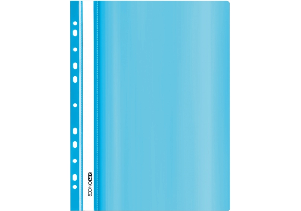 ШВИДКОЗШИВАЧ пластиковий А4  Economix 31510-82 пастельний блакитний перфорований