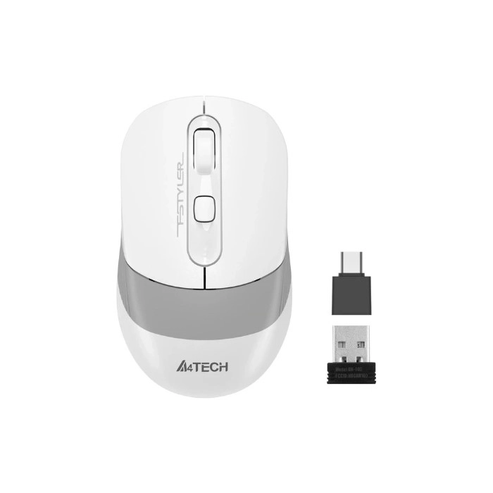 Миша бездротова A4Tech FG10CS Air Wireless Grayish White (4711421992091)
