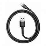 Кабель Baseus Cafule Cable USB For Lightning 2.4A 1m Black+Grey