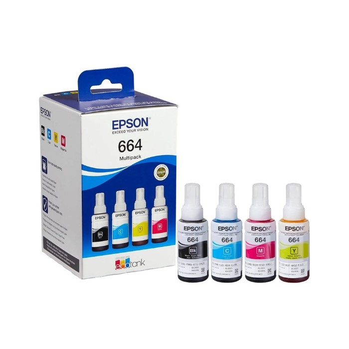 Комплект чорнил Epson 664 4х70мл (C13T66464A)