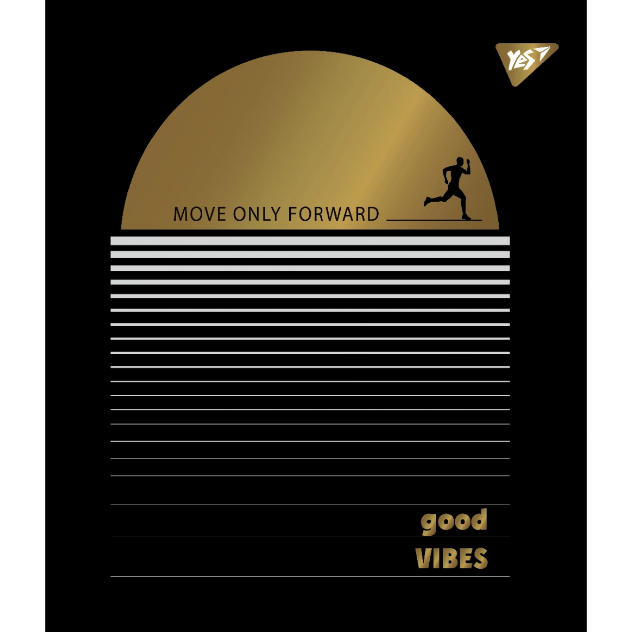 Зошит учнівський 96 аркушів клітинка Yes Преміум Good vibes 766903
