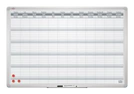 Планер настінний 2х3 на Рік в алюмінієвій рамці ALU23 90x60 TP005