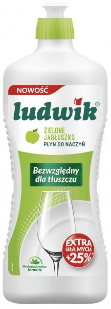 Гель для миття посуду  Ludwik  Зелене яблуко 900г