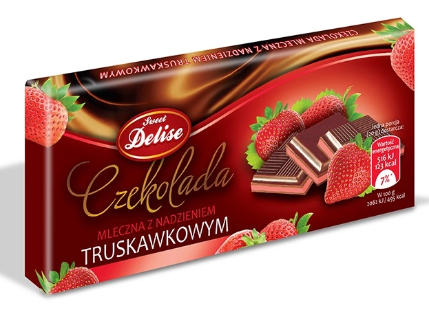 Шоколадка Fiesta Клубніка 100г
