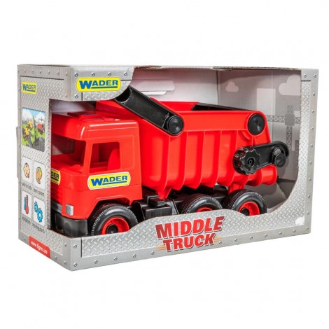 39486 Авто Middle truck самоскид (червоний) в коробці