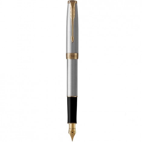 Ручка перова Parker Sonnet Stainless Steel позолота 84 111