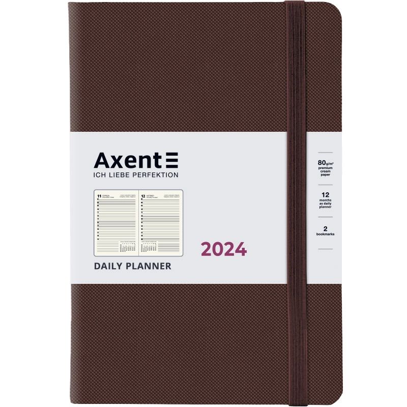Щоденник Axent 2024 Partner Soft Diamond коричневий 8818-24-19-A