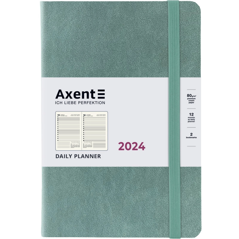 Щоденник Axent 2024 Partner Soft Nuba сіро-лазурний 8817-24-48-A